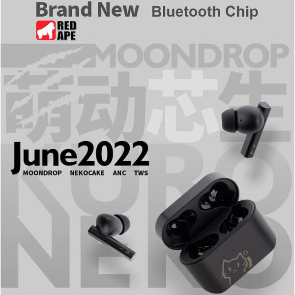 Moondrop Nekocake Kuroneko 13mm Dynamic Driver ANC True Wireless with or without Casing (Upgraded 2022 BT)