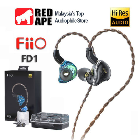 FiiO FD1, Dynamic Driver In-Ear Monitors: 2Pin 0.78mm Plug, Beryllium-plated Driver (FD 1)