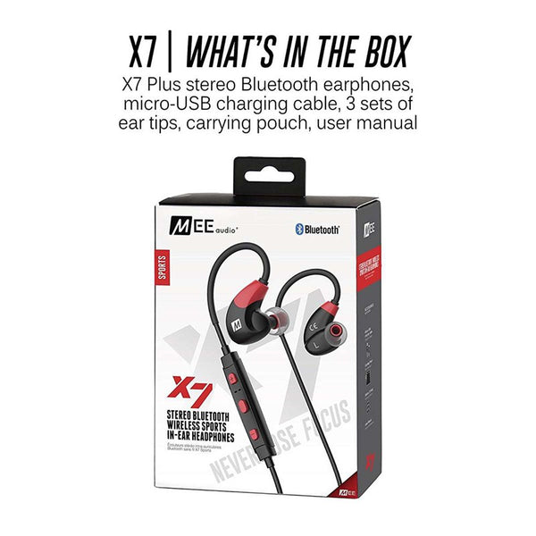 MEE Audio X7, Bluetooth Wireless Sports Earphones: Stereo Sweat-Resistant Sport Earphones (MeeAudio X7)