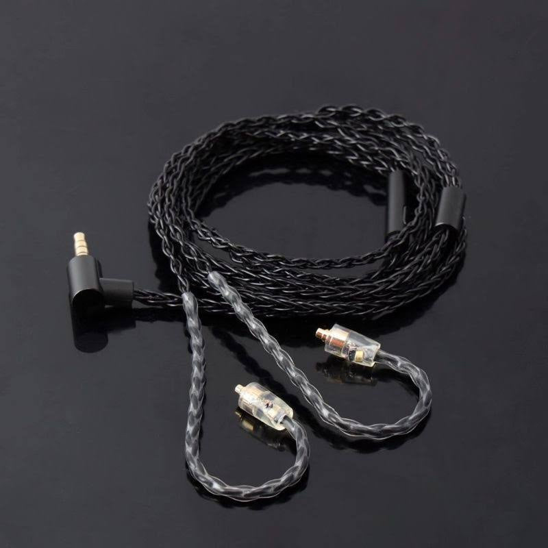 Jcally JC16S, Microphone Upgrade Cable: 5N OFC Copper, 16-Core, 2Pin 0.78mm MMCX, 3.5mm with Microphone Cable (JC 16S)