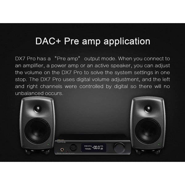 Topping DX7 Pro, DAC and Amplifier: ES9038Pro DAC, Bluetooth 5.0, 32Bit768kHz DAC/AMP (DX 7 Pro)