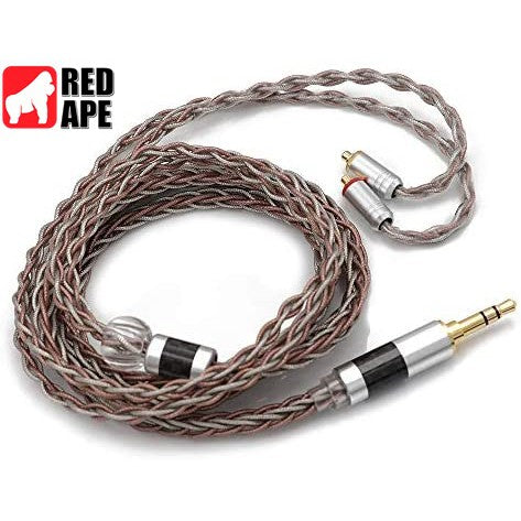 Tripowin C8, In-Ear Monitors Upgrade Cable: 8-Core Silver-Copper Foil Braided Earphone Replacement Cable (C8 )