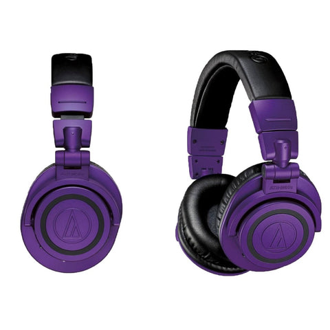 Audio Technica ATH-M50x, Professional Monitor Headphone: Purple Limited Edition Studio Headphones (ATHM50x, ATH M50X)