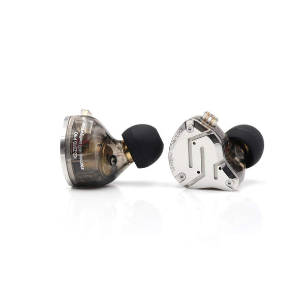 KZ ZS10 Pro, In-Ear Monitors: 4BA + 1DD Hybrid HiFi Earbuds, Noise-Cancelling (ZS 10Pro)