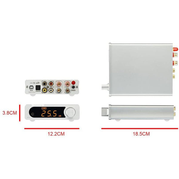 Topping MX3, Bluetooth DAC and Amplifier: USBOpticalCoaxialAUX Digital Audio Power DAC/AMP (MX 3)