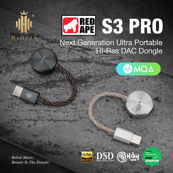 Hidizs S3 Pro, Dongle DAC and Amplifier: for Android and i 0S Next Generation Ultra Portable Hi-Res DAC/AMP (S3Pro)