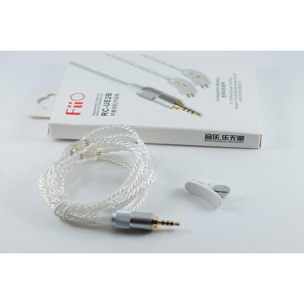 FiiO RC-78B, In-Ear Monitors Replacement Cable: 0.78MM 2.5MM Dual Pin Silver-Plated IEM Cable (RC 78B, RC78 B, RC78B)