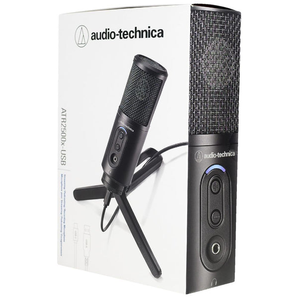 Audio Technica ATR2500X-USB, USB Condenser Microphone: Professional USB Studio Recording Professional Mic (ATR2500X USB)