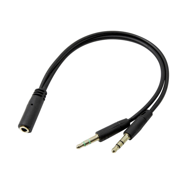 Y Audio, Splitter Aux Audio Cable: PC Headphone and Earphone Mic Jack 3.5mm 2-in-1 Cable (Y Audio)