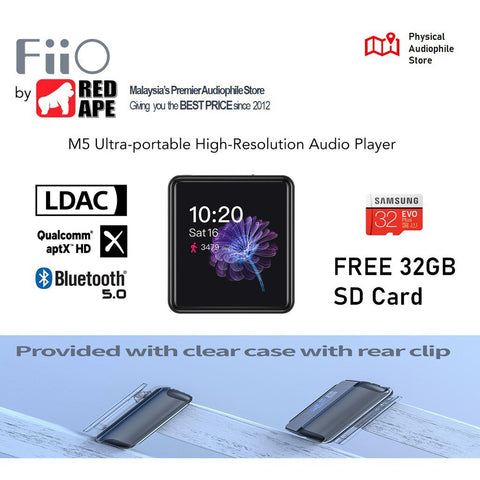 FiiO M5 Ultra, Portable Digital Audio Player: High-Res Music DAP [Bundle with FiiO EW1 True Wireless Earbuds]