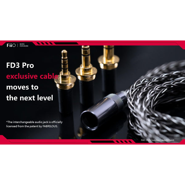 FiiO FD3 or FD3 Pro, Dynamic Driver In-Ear Monitors: with DLC Diaphragm Dynamic Driver Earphones IEM (FD 3/FD3PRO)