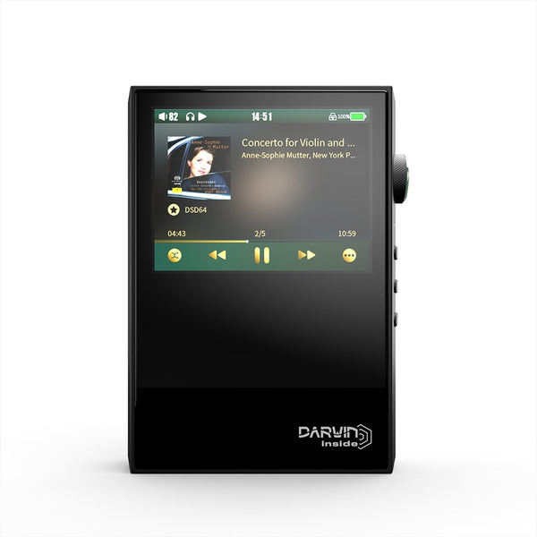 HiBy RS2, Darwin R2R High-Resolution Digital Music Player: MQA, Dual MicroSD Slots (RS2)