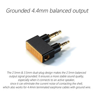 DDHifi DJ44K, 4.4mm to 2.5mm Adapter: 4.4mm Female to 2.5mm Balanced Adapter (DJ 44K)