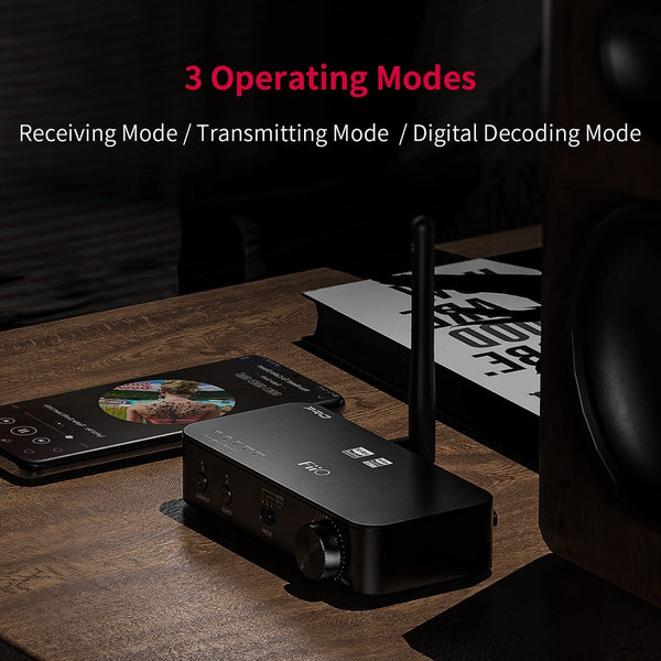 FiiO BTA30Pro, Bluetooth Transmitter and Receiver & DAC: for PC/TV/Speaker/Headphone with BT5.0 Tx/Rx & DAC (BTA 30)