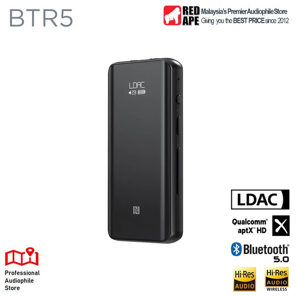 FiiO BTR5, Portable Bluetooth Receiver, DAC and Amplifier: Bluetooth DAC/AMP with MQA Support (BTR 5, BTR05)