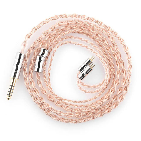 Moondrop LINE T 6N OCC Single Crystal Copper Earphone Upgrade Balance 4.4 Cable