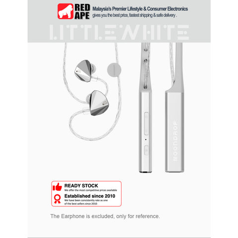 Moondrop Little White Wireless Neckband Bluetooth 5.2 Earphone Cable With Type-C Charging Plug