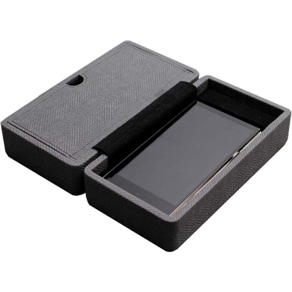 Miter Carrying Case, Leather Hard Standing Case: for DAP or Earphone, Handmade Italy PU Leather Case (Miter)