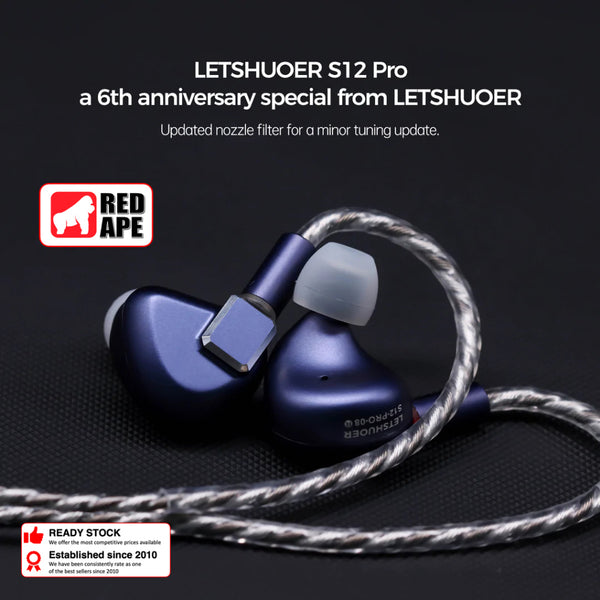 Shuoer S12 Pro, In-Ear Monitors: 14.8mm Planar Magnetic Driver Earphones IEM (S12 Pro)