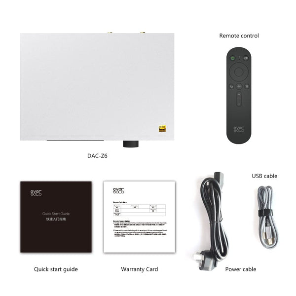 EverSolo DAC-Z6, Digital-to-Analog Converter: ES9068 DAC MQA Decoder Qualcomm QCC5125 Bluetooth 5.0 DAC (DAC Z6)