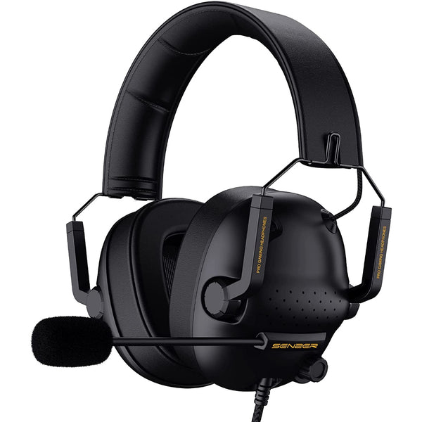 Senzer SG500, Gaming Headset: with Noise Cancelling Microphone and Detachable Memory Foam Ear Pads Gamer Headset (SG500)