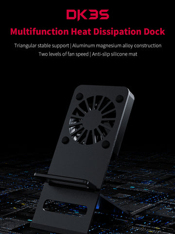 FiiO DK3S, Cooling Fan With Stand: For DAP like FiiO M15, M17, M11 Plus ESS, Mobile, Hiby R6 (DK 3S, DK3 S)