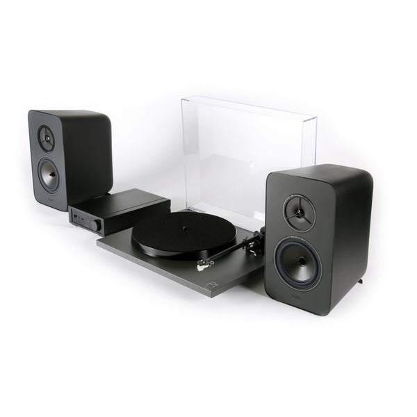 Rega System One, Turntable System: All-in-One with io Amplifier, Kyte Speakers, Planar 1 Turntable Package (System One)