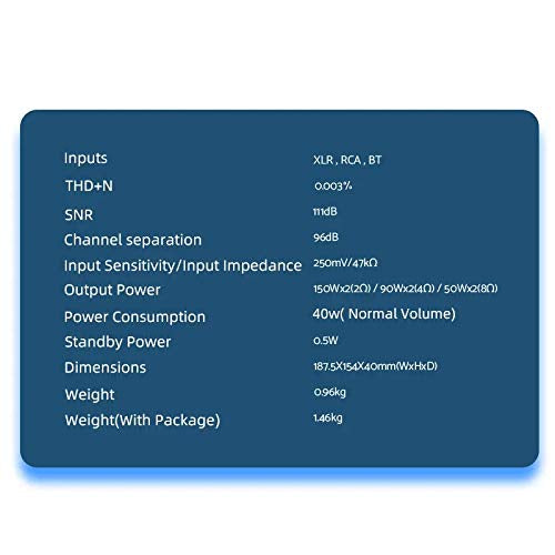 SMSL DA-9, Desktop Bluetooth Digital Amplifier: Bluetooth 5.0, aptX Decoding Power Amplifier AMP (DA 9, DA9)