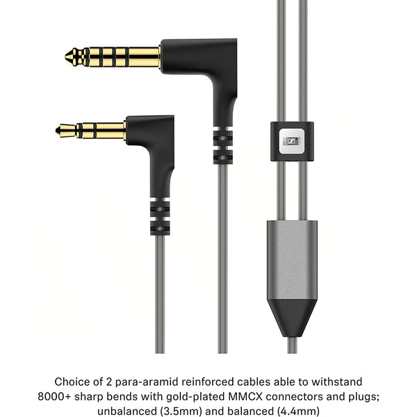 Sennheiser IE600, In-Ear Monitors: 3.54.4MM Detachable Cable, 7mm Dynamic Driver Earphones IEM (IE600)