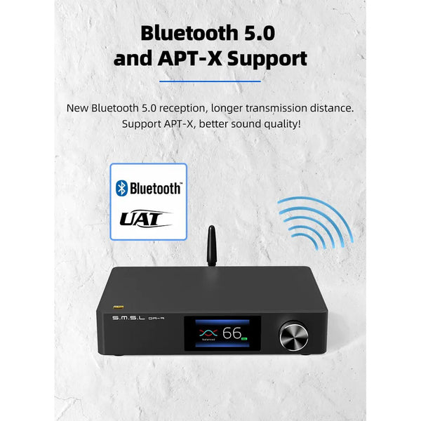 SMSL DA-9, Desktop Bluetooth Digital Amplifier: Bluetooth 5.0, aptX Decoding Power Amplifier AMP (DA 9, DA9)