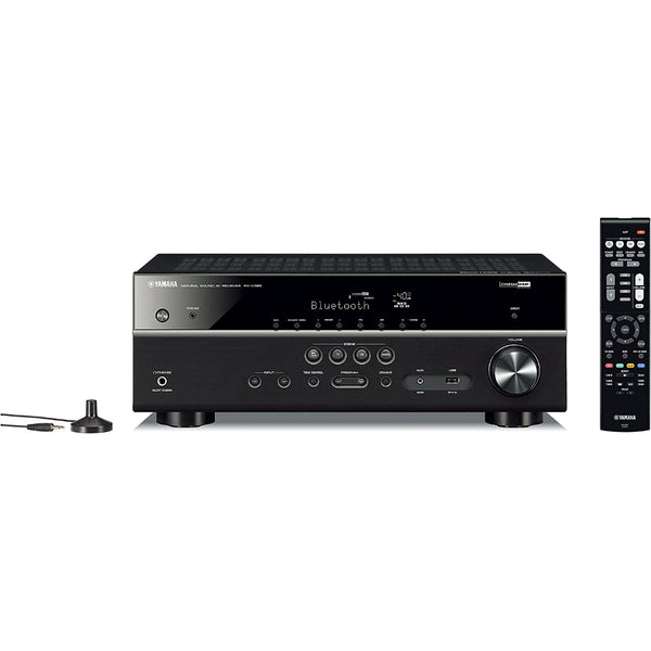 Yamaha RX-V385, AV Receiver: 5.1-Channel 4K Ultra HD AV Receiver with Bluetooth Audio Video Receiver (RX V385)