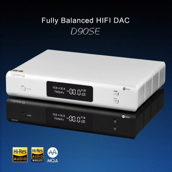 Topping D90SE, Digital-to-Analog Converter: 2021 Special Edition, MQA ES9038PRO, Bluetooth 5.0 (D90SE)