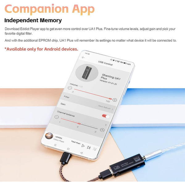 Shanling UA1 Plus, Portable Dongle DAC and Amplifier: USB DAC/AMP (UA1 Plus)