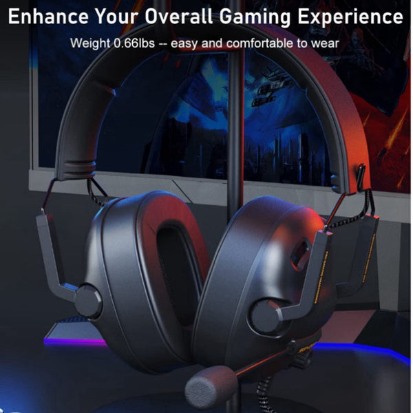 Senzer SG500, Gaming Headset: with Noise Cancelling Microphone and Detachable Memory Foam Ear Pads Gamer Headset (SG500)