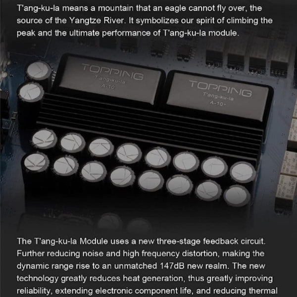 Topping A70 Pro, Headphone Amplifier: Fully Balanced 17000mW*2 with Relay Volume Control AMP (A70 Pro)