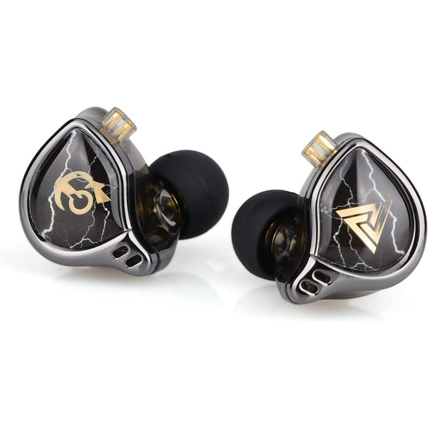 QKZ x HBB 10mm Titanium-Coated Diaphragm HiFi in-Ear Monitor Earphones with Semi-Open Cavity, Detachable 2Pin