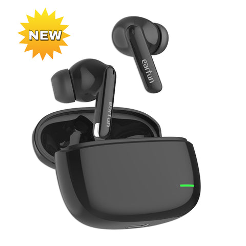 EarFun Air Mini 2 True Wireless Earbuds: Black Stylish Wireless Bluetooth Earphone TWS