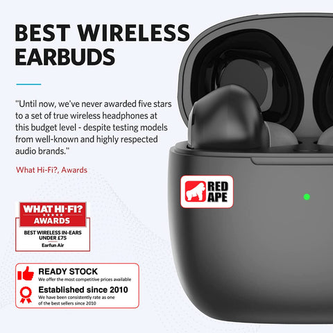 EarFun Air, True Wireless Earbuds: TWS Earphones with 4 Mics, Bluetooth 5.0, Touch Control TWS (Air)