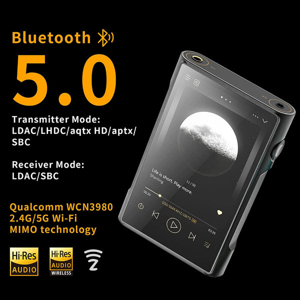 Shanling M3 Ultra, Digital Audio Player: ES9219C DAC, RT6863 AMP, Bluetooth 5.0, Android 10 DAP (M3 Ultra)