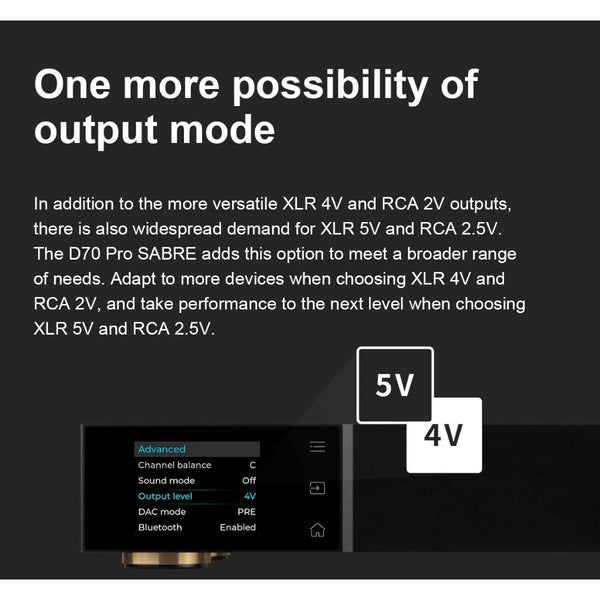 Topping D70 PRO, Sabre Digital-to-Analog Converter DAC: ES9039SPRO XU316, with RCA & XLR Outputs Hi-Fi DAC (D70Pro)