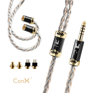 Kinera Effect Audio Orlog, Upgrade Cable: 4.4 Balance with Pure Copper and Sterling Silver Cable (Orlog)