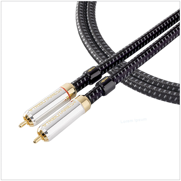 Tributaries 8A MK II, RCA Cables (0.5M or 2M*Pair): Single-Ended Linear Crystal Cable, Comes in Pair (8A MK II)