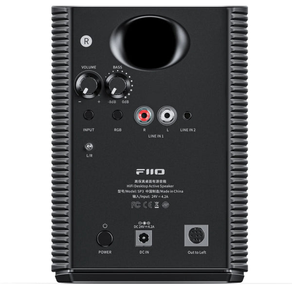 FiiO SP3, Desktop Monitor Speaker: Powered HiFi- 80W, with AUX Audio/RCA, 2-Way Speakers (SP 3)