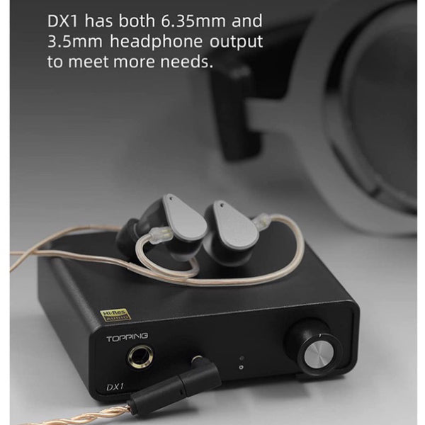 Topping DX1, Desktop DAC and Amplifier: K4493S XU208, 384kHz32bit, Native DSD256 DAC/AMP (DX1)