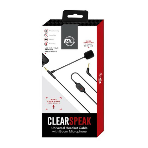 MEE AUDIO CLEARSPEAK UNIVERSAL HEADSET CABLE with BOOM MICROPHONE Alternative to Vmoda Boom Mic Philips SHP9500 and XM4