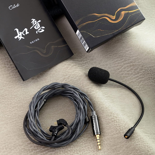 Kinera Celest Ruyi, In-Ear Monitors Microphone Cable: with Boom Mic with 3.5mm Plug Replacement Cable