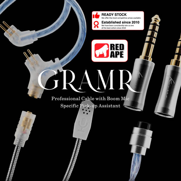 Kinera Gramr, In-Ear Monitors Upgrade Cable: Modular High-Purity Silver-Plated Replacement Cable (Gramr)