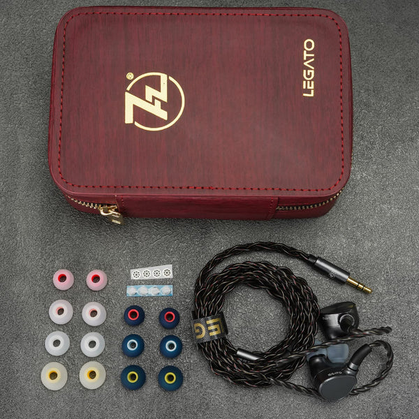 7Hz Legato, In-Ear Monitors: Dual Dynamic Driver, N52 Magnet, CNC Aluminum Casing, Earphones IEM (Legato)