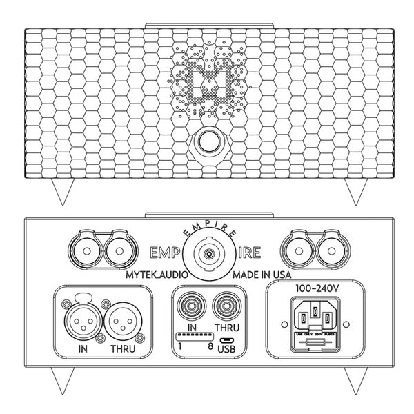 Mytek Empire Monoblocks, Ultra Linear Power Amplifier: High-End Audio Power Amplifier (Empire Monoblocks)