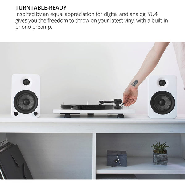 Kanto YU4, Powered Speakers: Bluetooth, Built-in Phono Preamp Speakers (YU4)